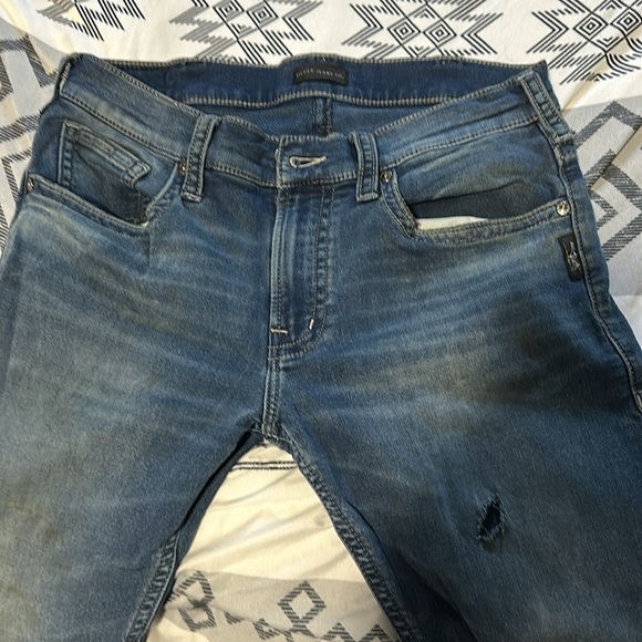 Silver jeans Allan slim fit straight leg jeans 32 waist 30 Length - Picture 2 of 6